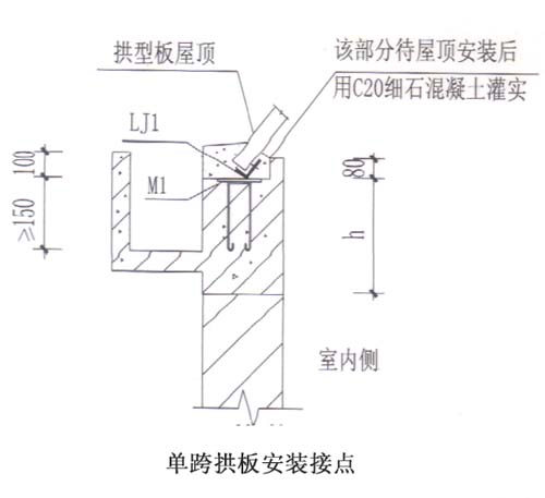 拱形屋頂節(jié)點(diǎn)詳圖