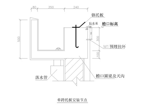 拱形屋頂鋼托班（預(yù)埋件）設(shè)計(jì)圖